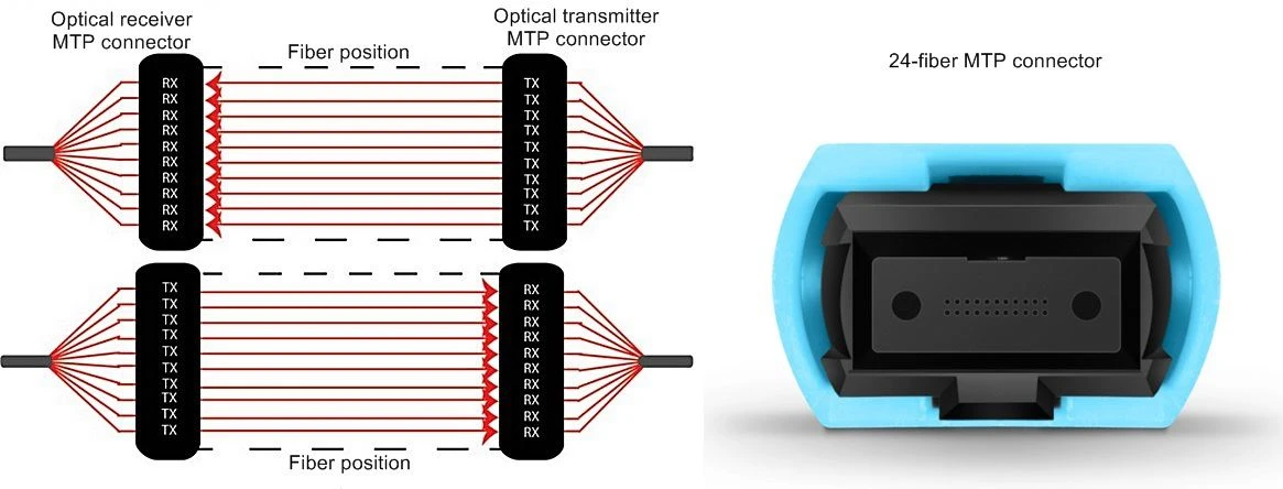 24 fiber MTP connector